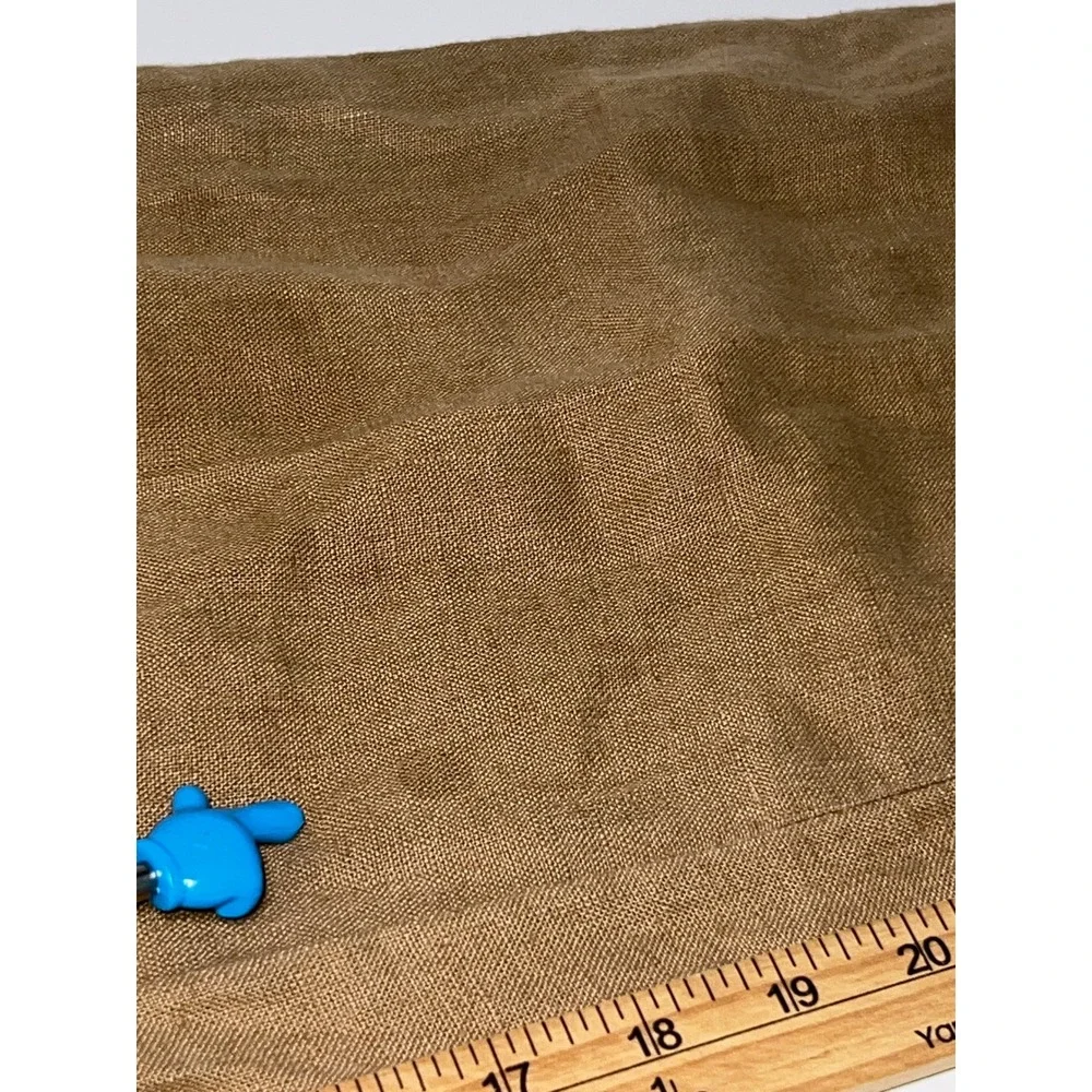 Polo Ralph Lauren Mens 36x32 Khaki Linen Classic Fit Adjustable Side Tab Pants